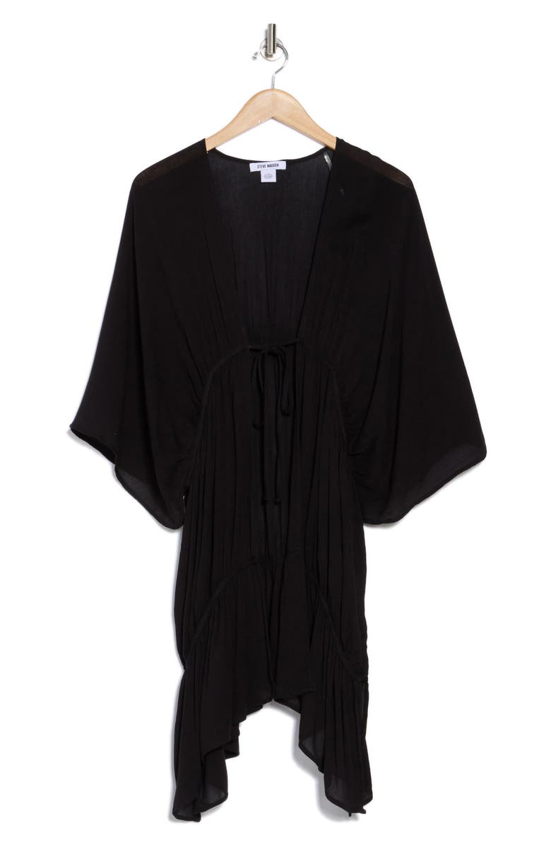 Steve Madden Wanderlust Ruffle Topper, Alternate, color, Black