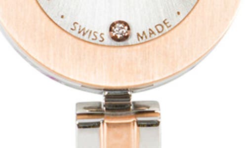 Fendi O'lock Diamond Oval Bracelet Strap Watch, 14.8mm X 28.3mm In Multi