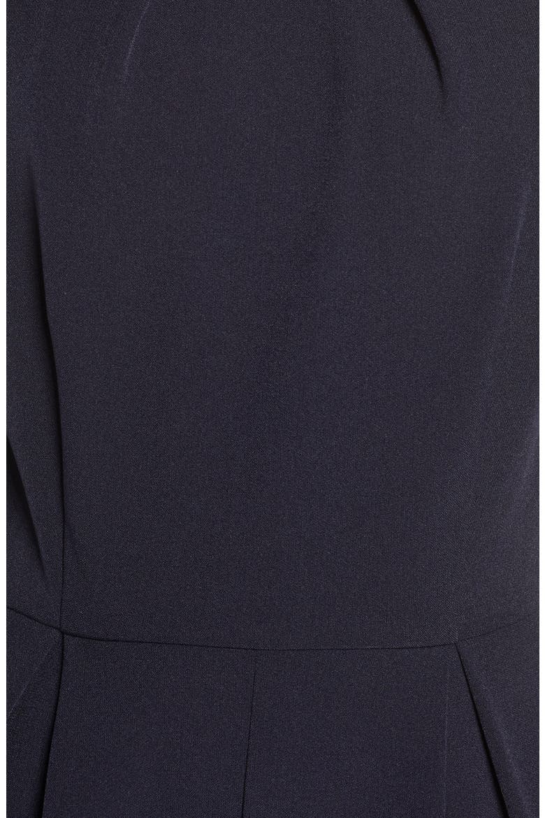 Mock Neck Wide Leg Jumpsuit, Alternate, color, NAVY
