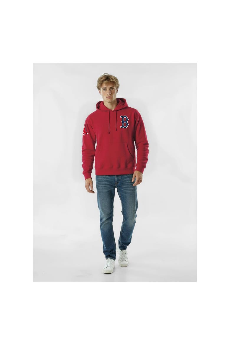 Men's Champion  Red Boston Red Sox Reverse Weave Chenille Hoodie, Main, color, Red