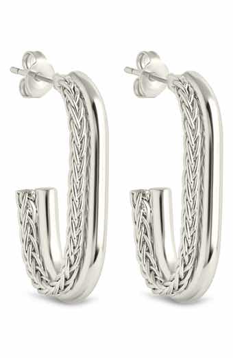 Callista Braided Hoop Earrings