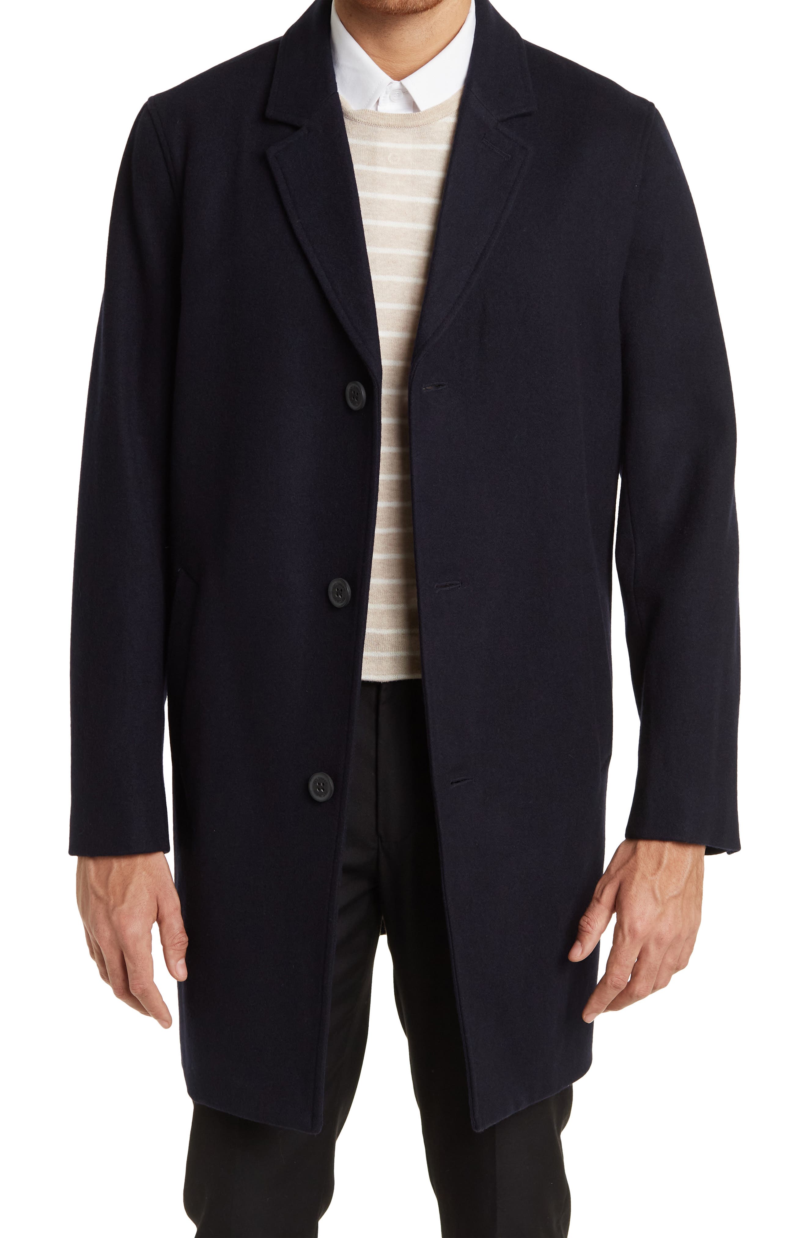 Cole Haan Signature Wool Blend Melton Classic Topper