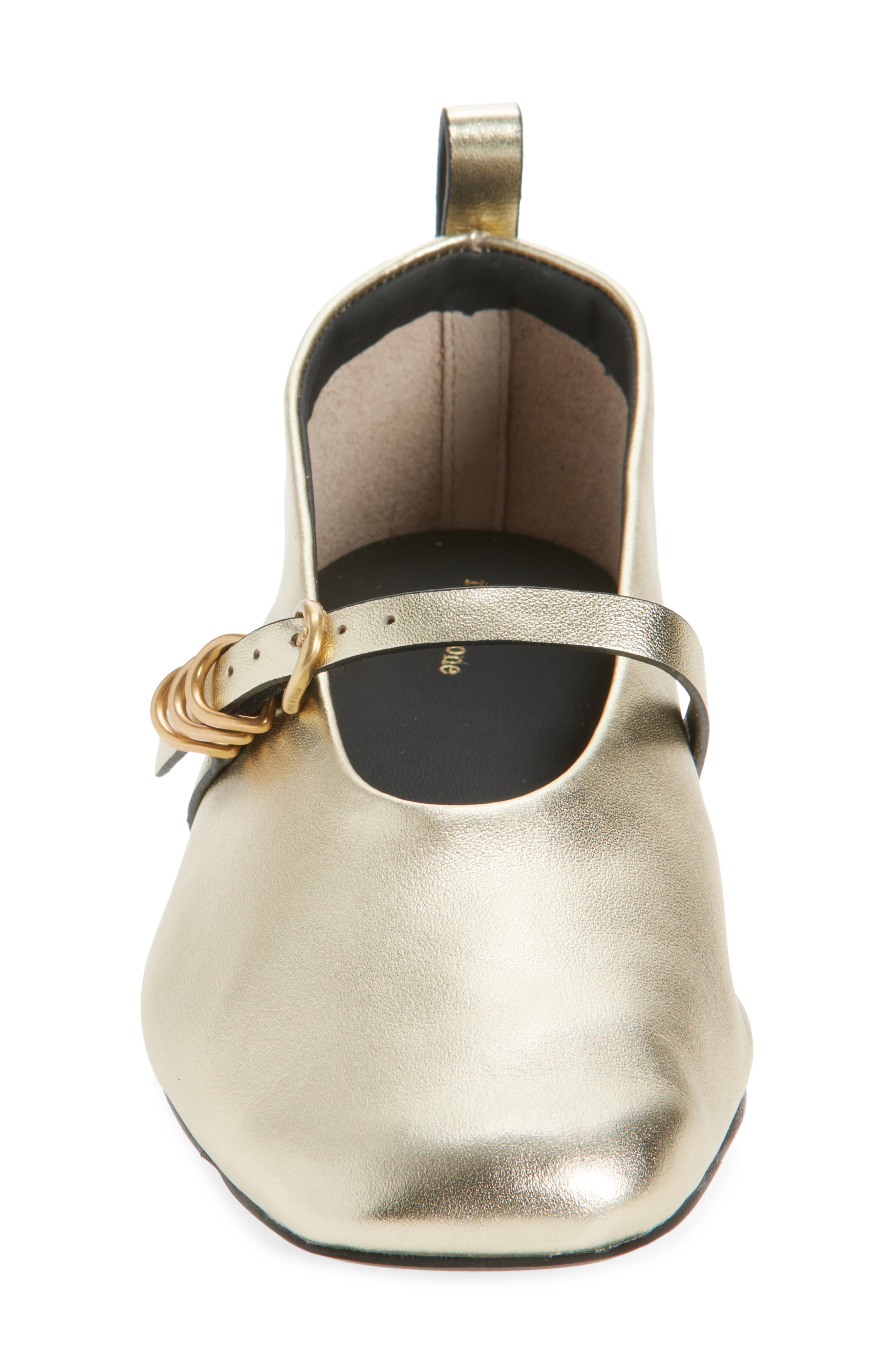 Spire Mary Jane Flat, Alternate, color, GOLD