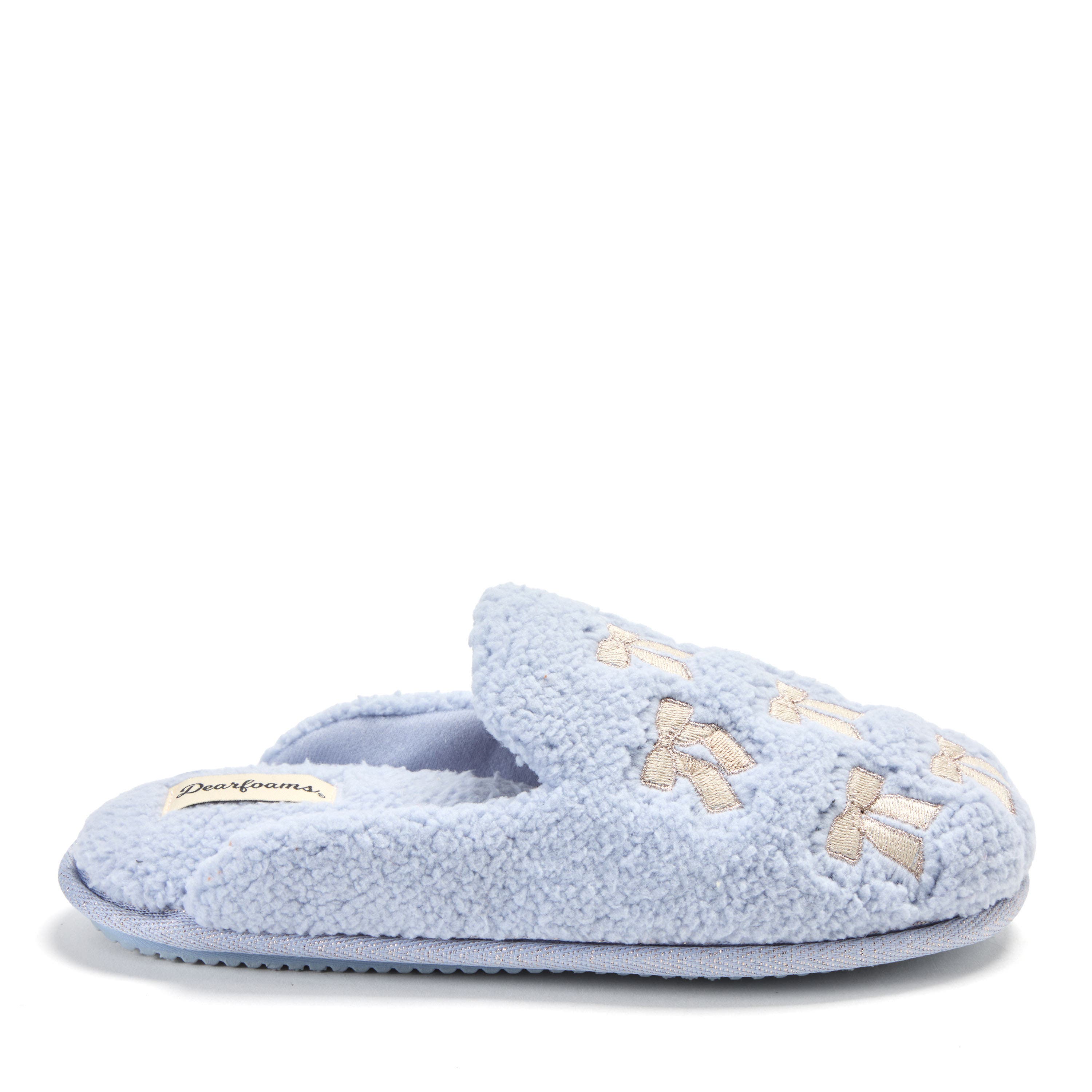 Teddy Embroidered Scuff Slipper, Alternate, color, EVENTIDE