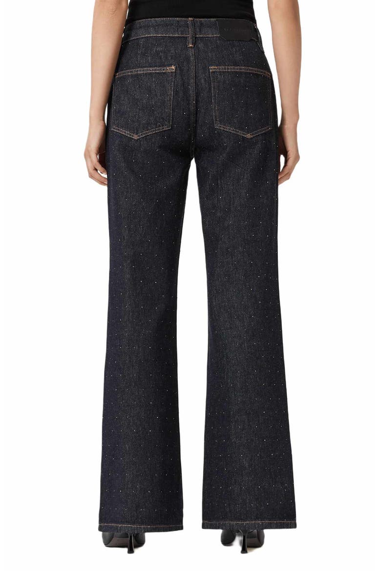 Ember Sparkle Wide Leg Jeans, Alternate, color, RAW INDIGO BLUE