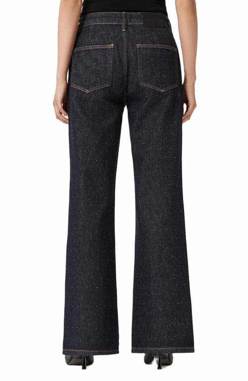 Allsaints Ember Sparkle Wide Leg Jeans In Black