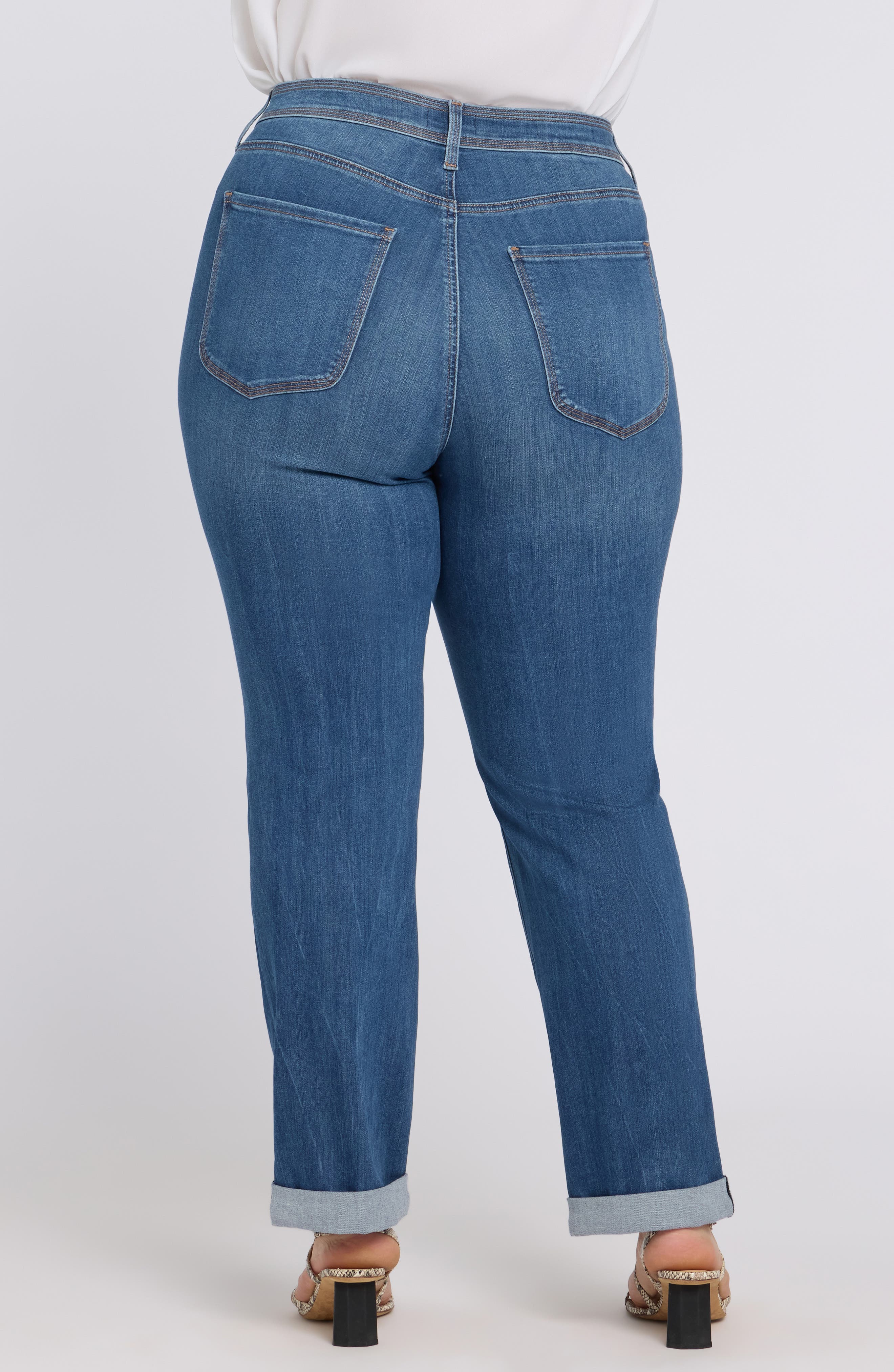 Marilyn Cuffed Straight Leg Jeans - image 4