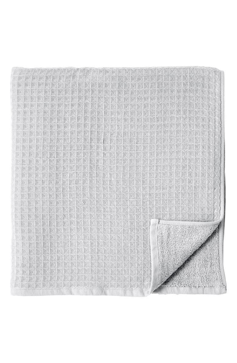 Uchino Waffle Twist 6-Piece Cotton Bath Towel, Alternate, color, Grey