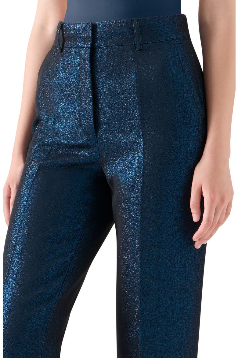 Feryn Metallic Tapered Leg Pants, Alternate, color, METALLIC BLUE