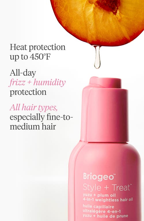 Briogeo Style + Treat 4-in-1 Weightless Hair Oil In Transparent