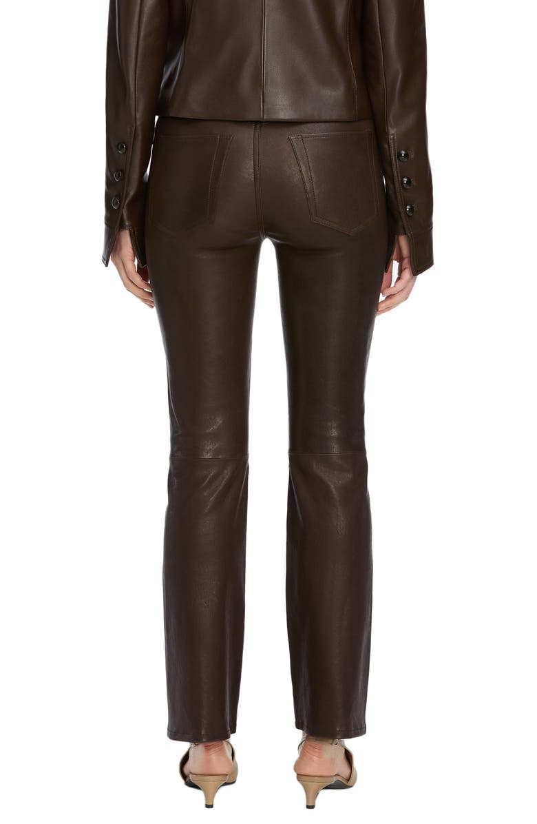 FRAME The Leather Reboot Crop Pants, Alternate, color, Truffle