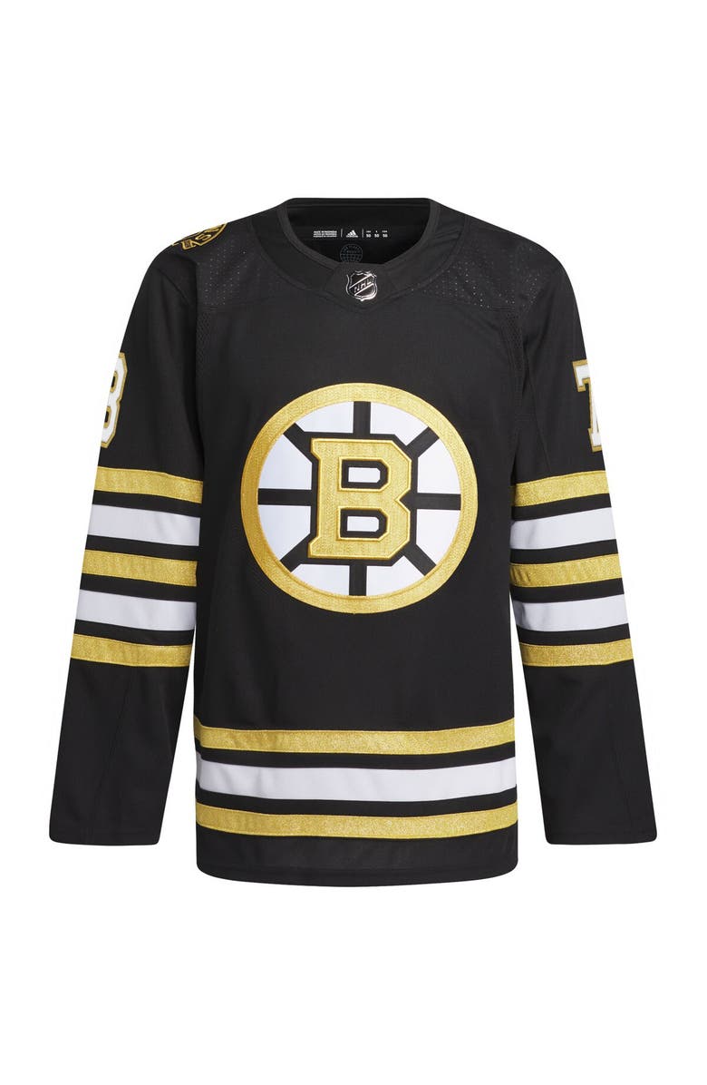 adidas Men's adidas Charlie McAvoy Black Boston Bruins Primegreen Authentic Pro Player Jersey, Alternate, color,