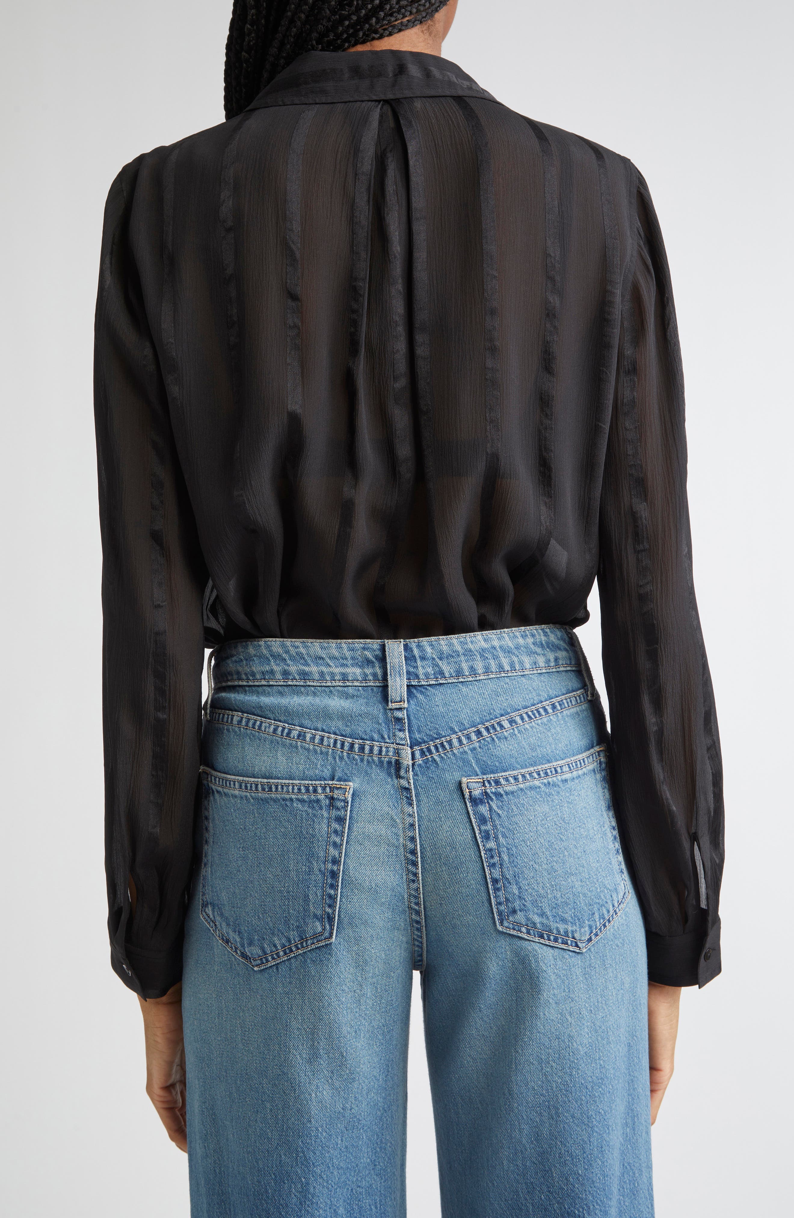 Argo Silk Button-Up Shirt - image 2