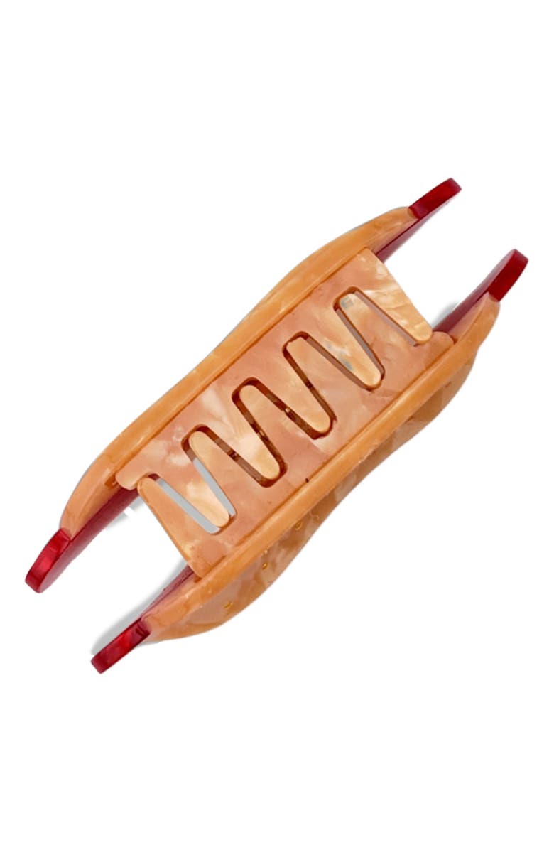 Solar Eclipse New York Hot Dog Claw Clip, Alternate, color, 