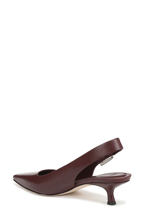 Vince Shasta Kitten Heel Slingback Pump In Burgundy