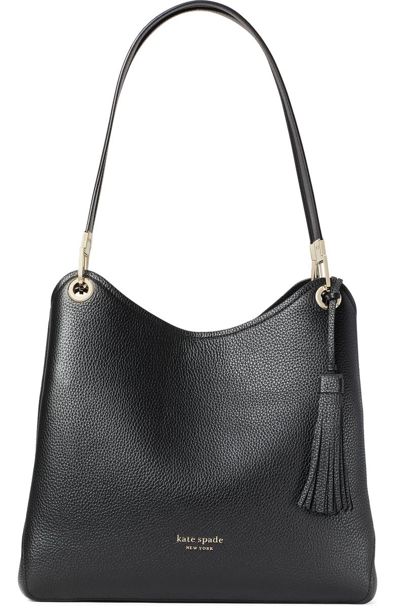 Kate Spade New York large loop leather shoulder bag, Main, color,