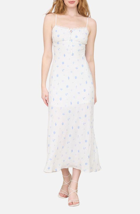 Nautical Print Empire Waist Sundress