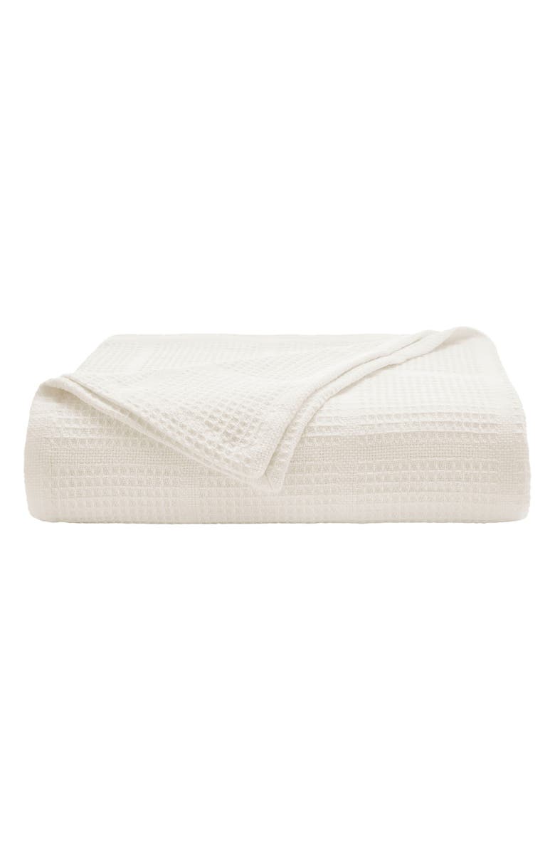 Kenneth Cole Essentials Waffle Knit Blanket, Main, color, White