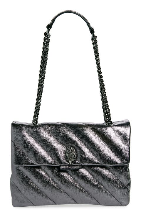 Metallic Leather Soho Shoulder Bag