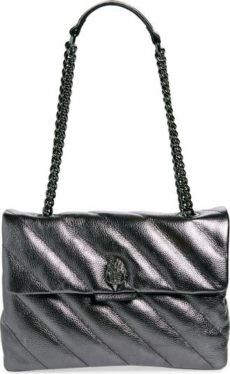 Metallic Leather Soho Shoulder Bag