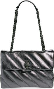 Kurt Geiger London Metallic Leather Soho Shoulder Bag