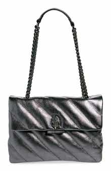 Kurt Geiger London Metallic Leather Soho Shoulder Bag