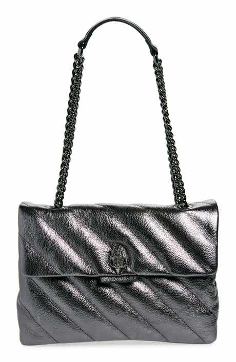 Kurt Geiger London Metallic Leather Soho Shoulder Bag