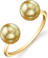 The Pearl Source Golden South Sea Pearl Harper Ring