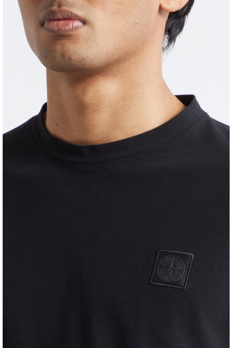 Compass Logo Patch Short Sleeve T-Shirt, Alternate, color, BLACK