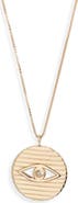 Jennifer Zeuner Stassi Diamond Evil Eye Pendant Necklace