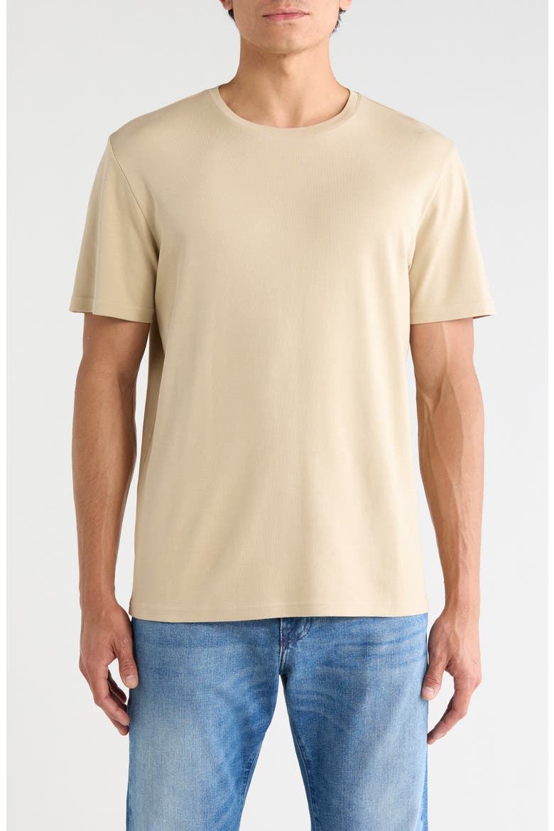 Cotton Crew T-Shirt, Main, color, TAN NANTUCKET