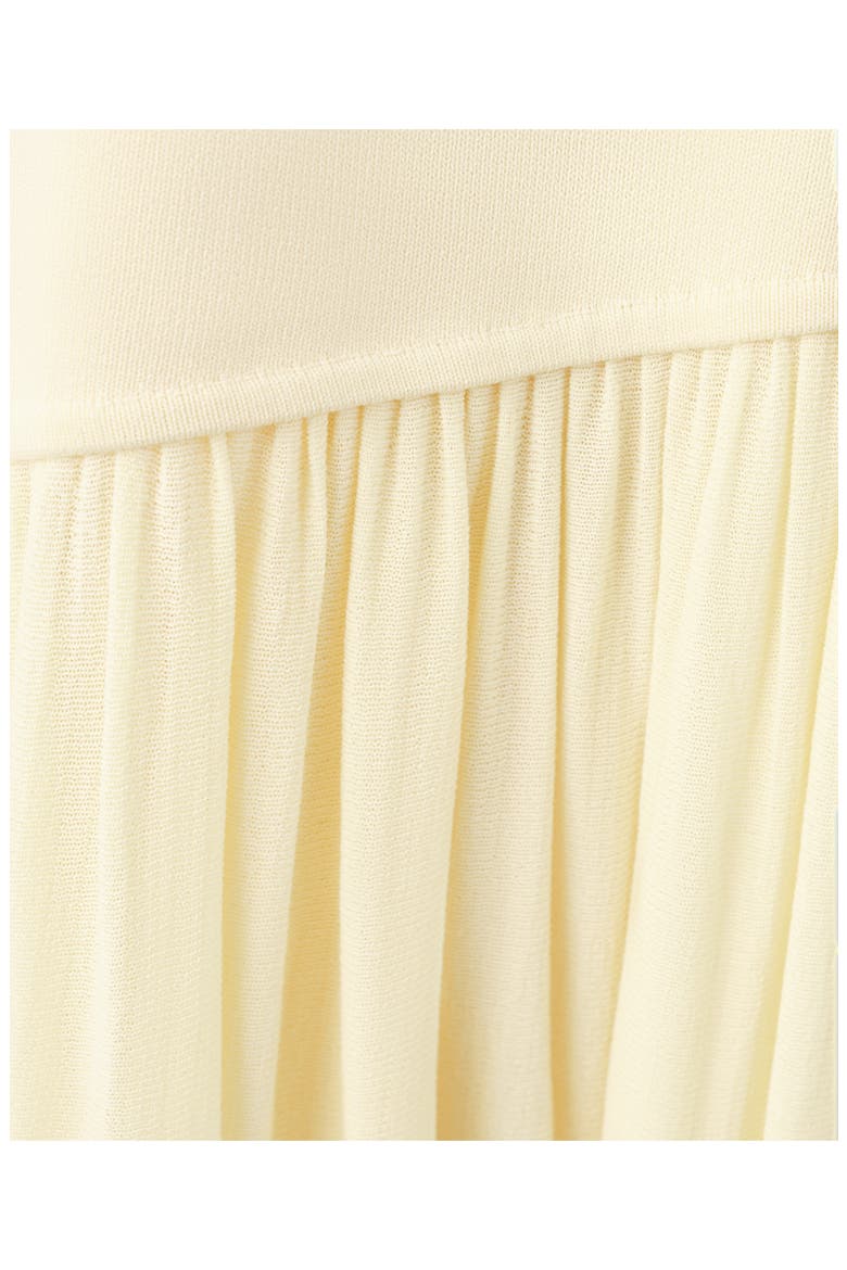 Asymmetric Cut Knit A-Line Dress, Alternate, color, VANILLA