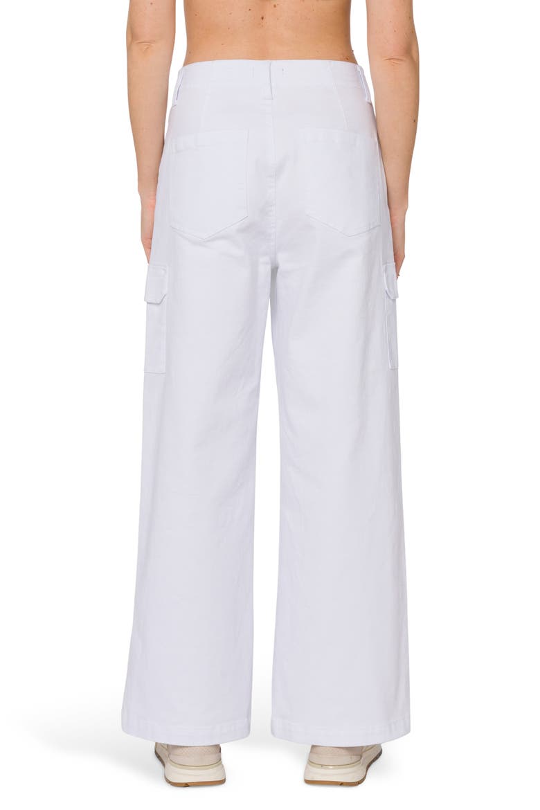 Mid Rise Wide leg Cargo Pants, Alternate, color, OPTIC WHITE