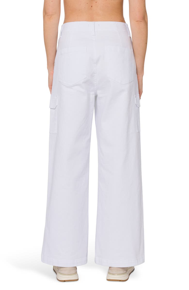 VELVET HEART Mid Rise Wide leg Cargo Pants, Alternate, color, Optic White