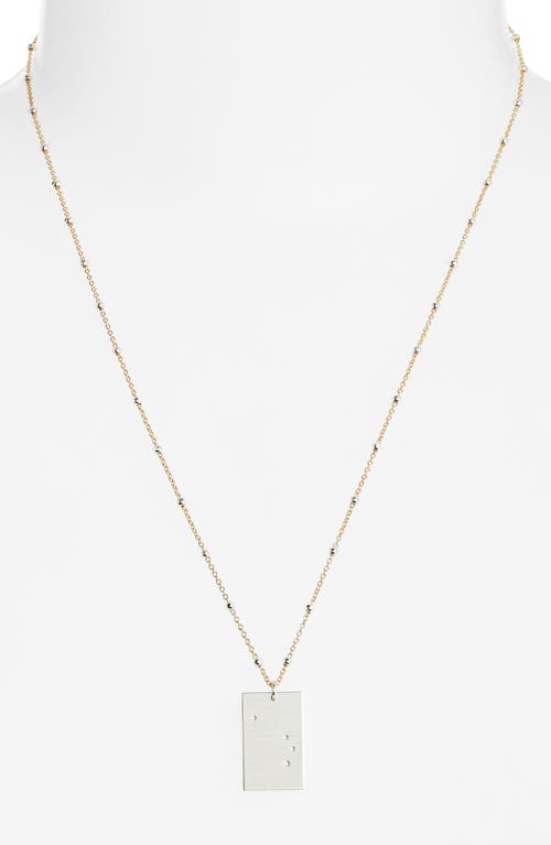 Set & Stones Zodiac Constellation Pendant Necklace In Silver - Aries