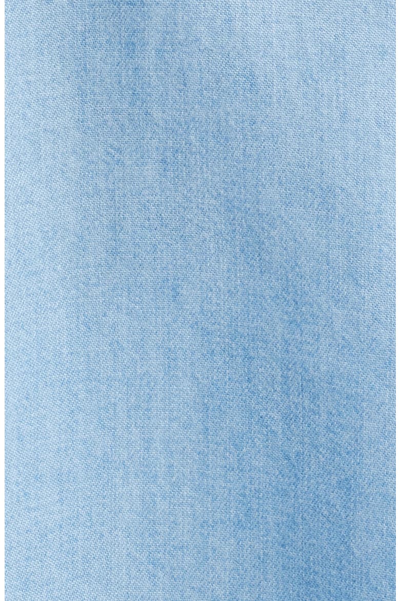 Issey Short Sleeve Chambray Shirt, Alternate, color, LIGHT WASH