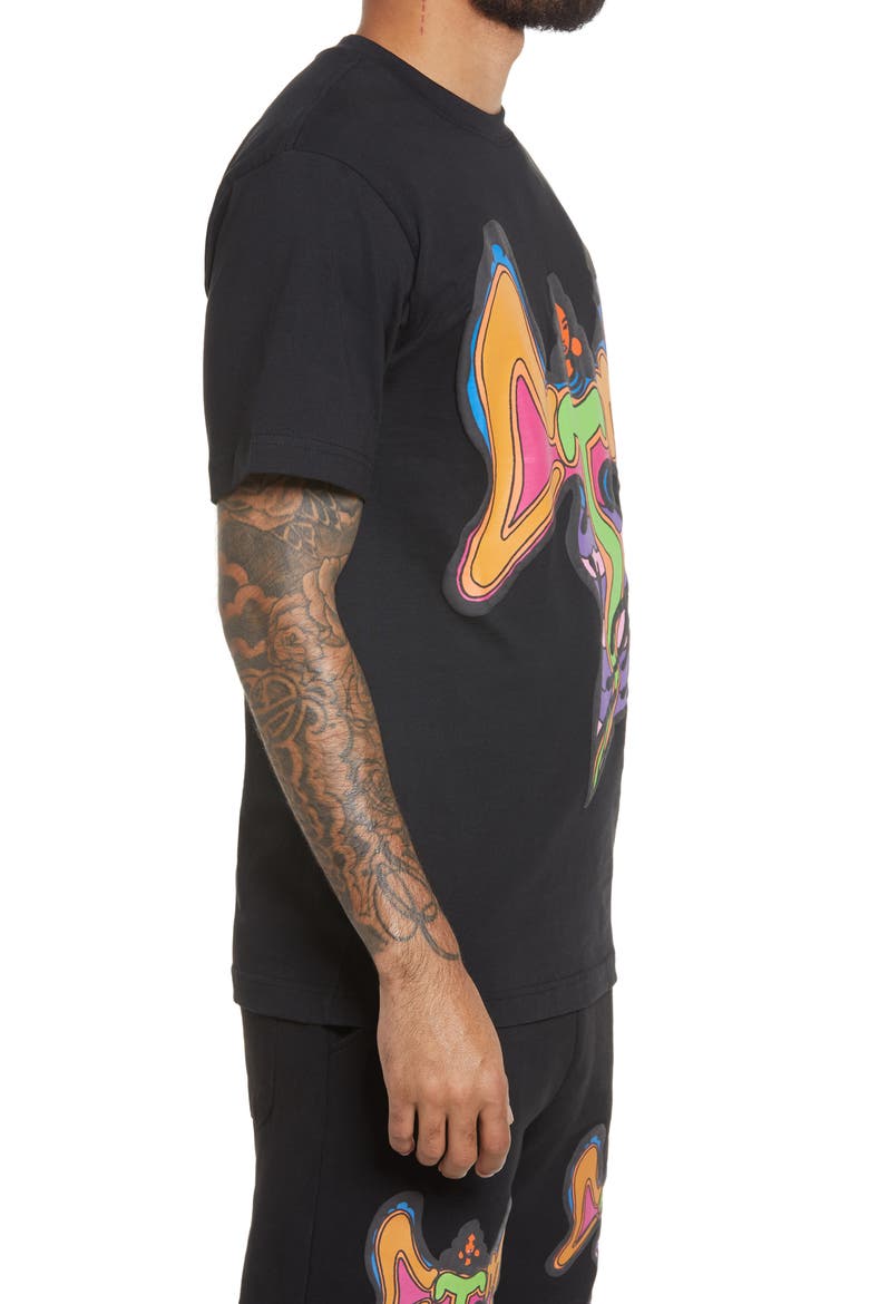Goddess Graphic Tee, Alternate, color, BLACK