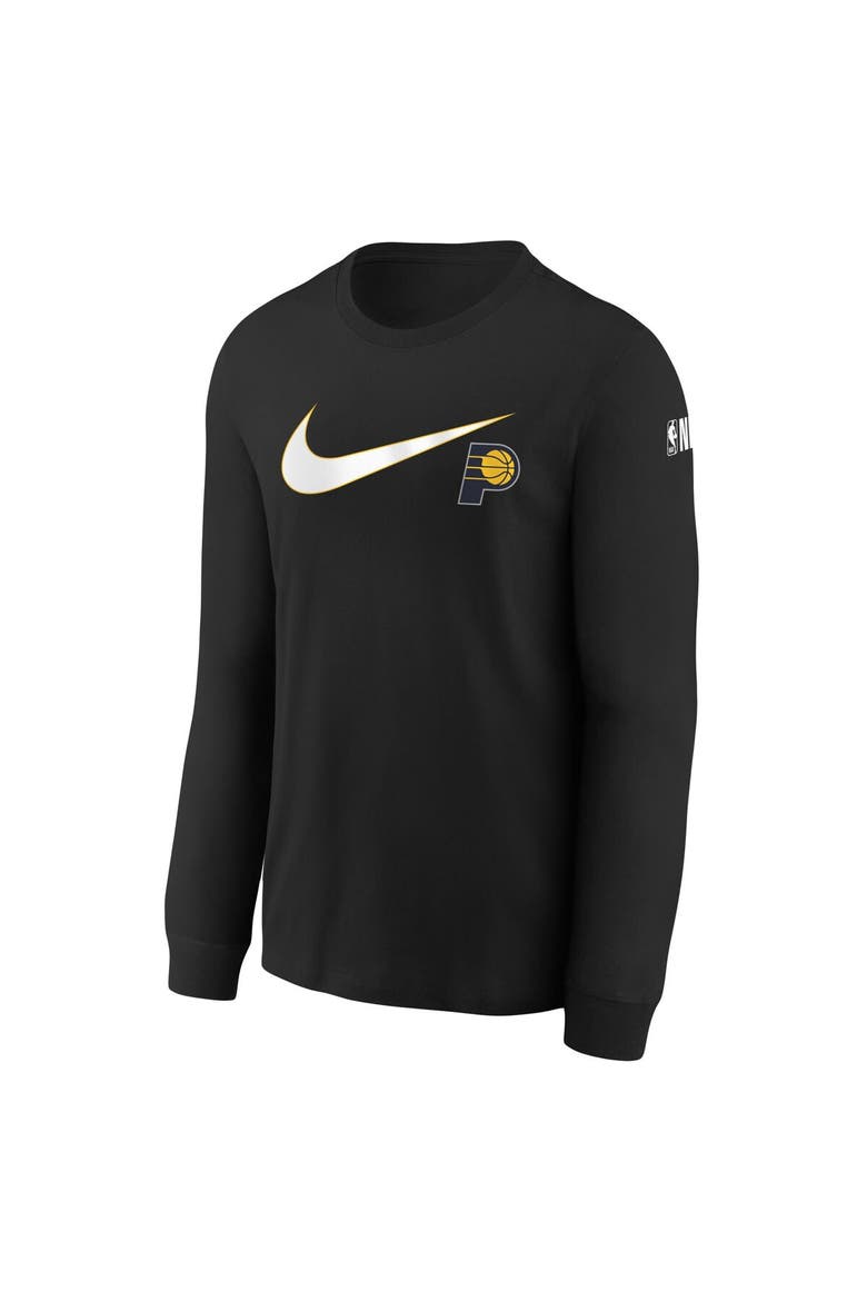 Youth Nike Black Indiana Pacers Swoosh Long Sleeve T-Shirt, Alternate, color, Black