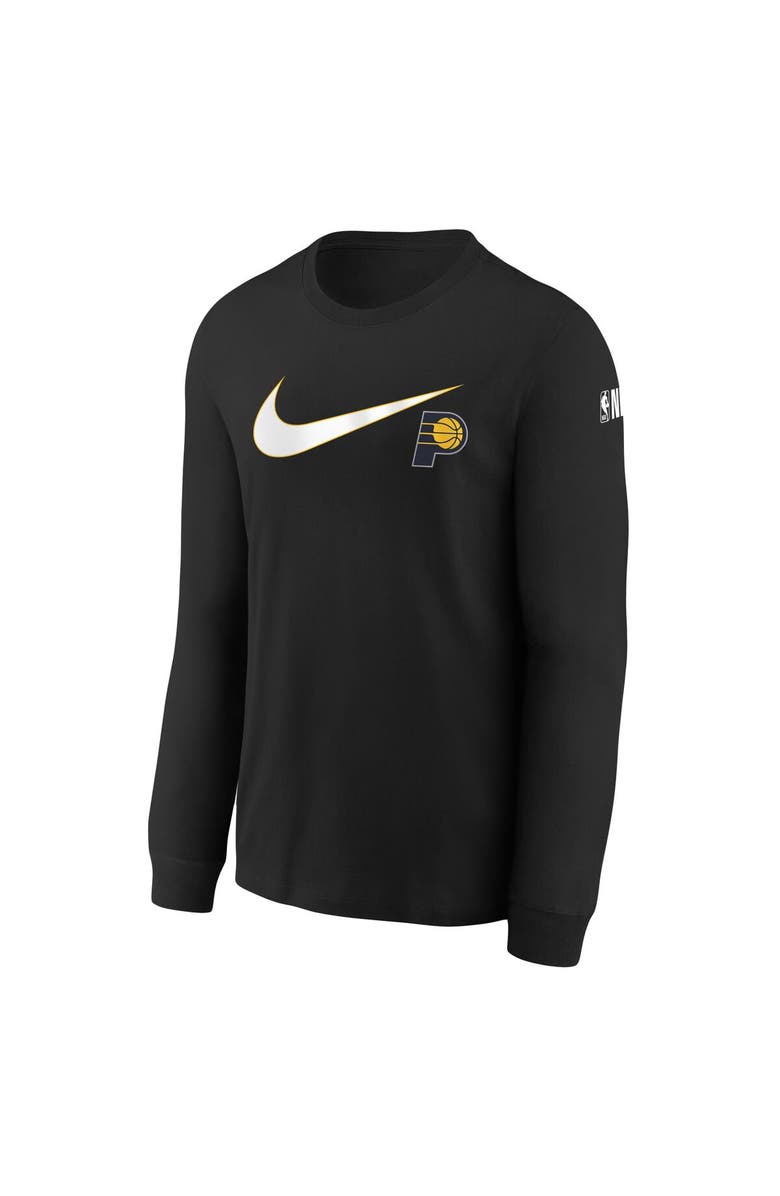 Nike Youth Nike Black Indiana Pacers Swoosh Long Sleeve T-Shirt, Alternate, color, 
