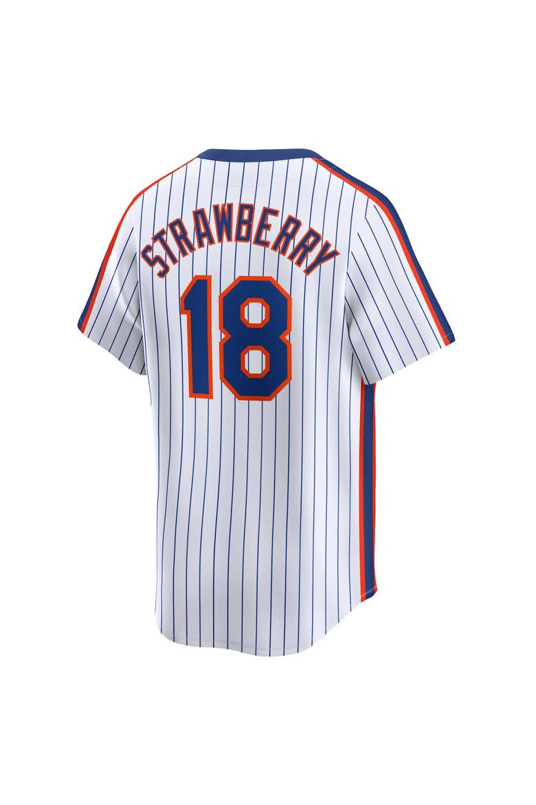 Men's Nike Darryl Strawberry Navy New York Mets Throwback Cooperstown Limited Jersey, Alternate, color, Navy