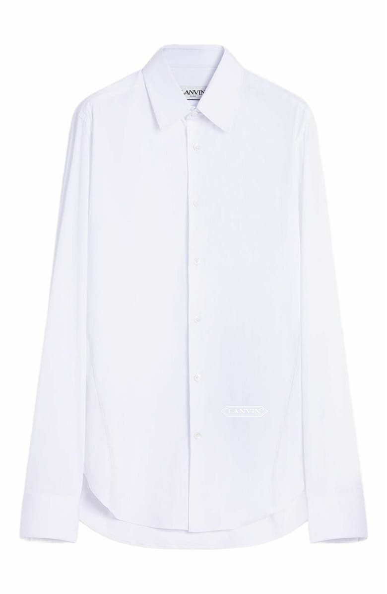 Lanvin Fitted Shirt, Alternate, color, Optic White