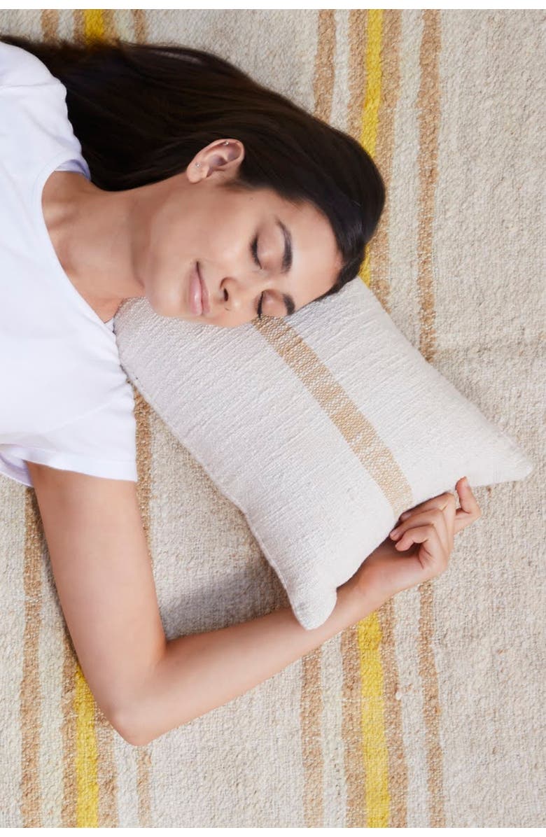 Pillowpia Linus Lumbar Pillow Cover, Alternate, color, Dune