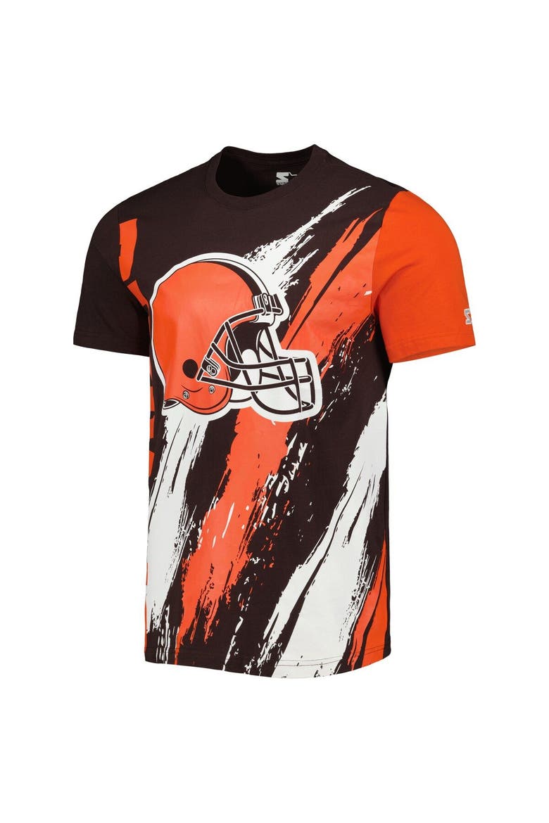 Men's Starter Brown Cleveland Browns Extreme Defender T-Shirt, Alternate, color, Brown