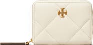 Tory Burch Small Kira Diamond Quilted Leather Zip Wallet