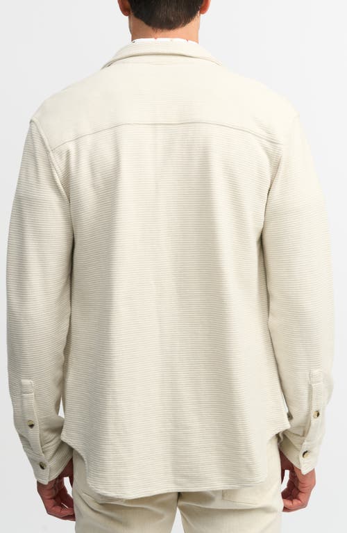Robert Graham Brunner 2 Textured Knit Button Down Shirt In White