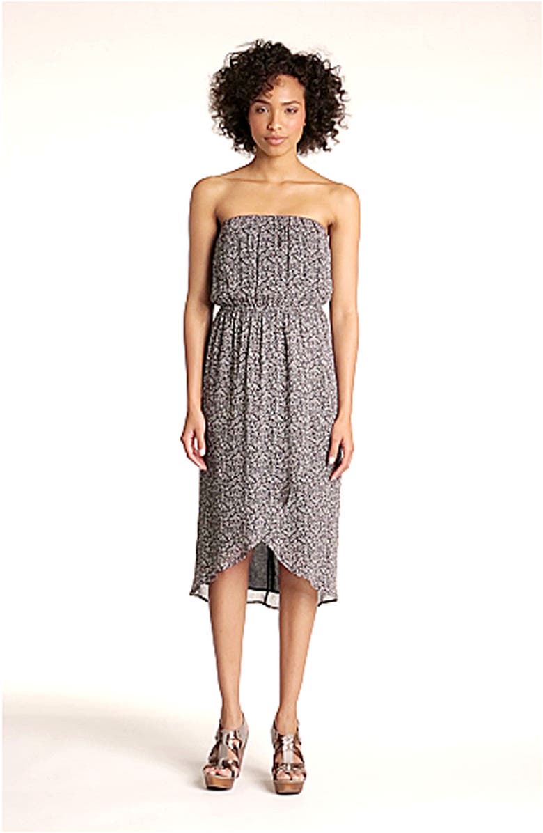 PEACE & PEARLS Strapless Faux Wrap Dress, Alternate, color,