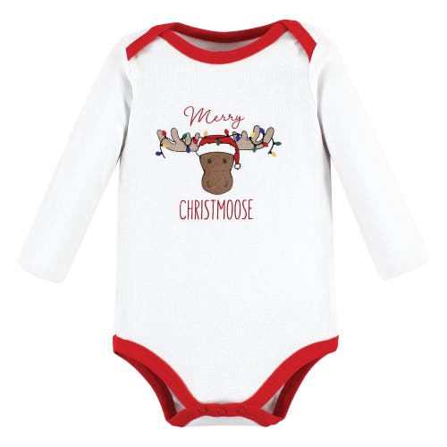 Hudson Baby Essential Long-sleeve Cotton Bodysuit Triple Set