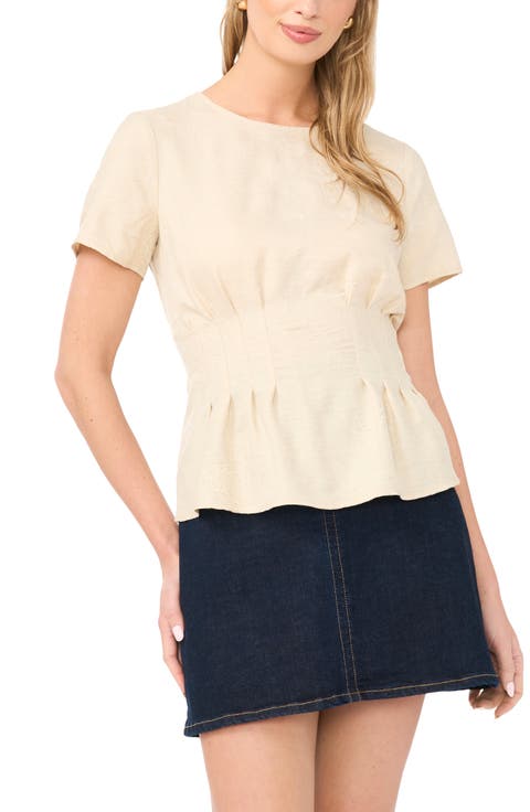 Pleat Waist Top