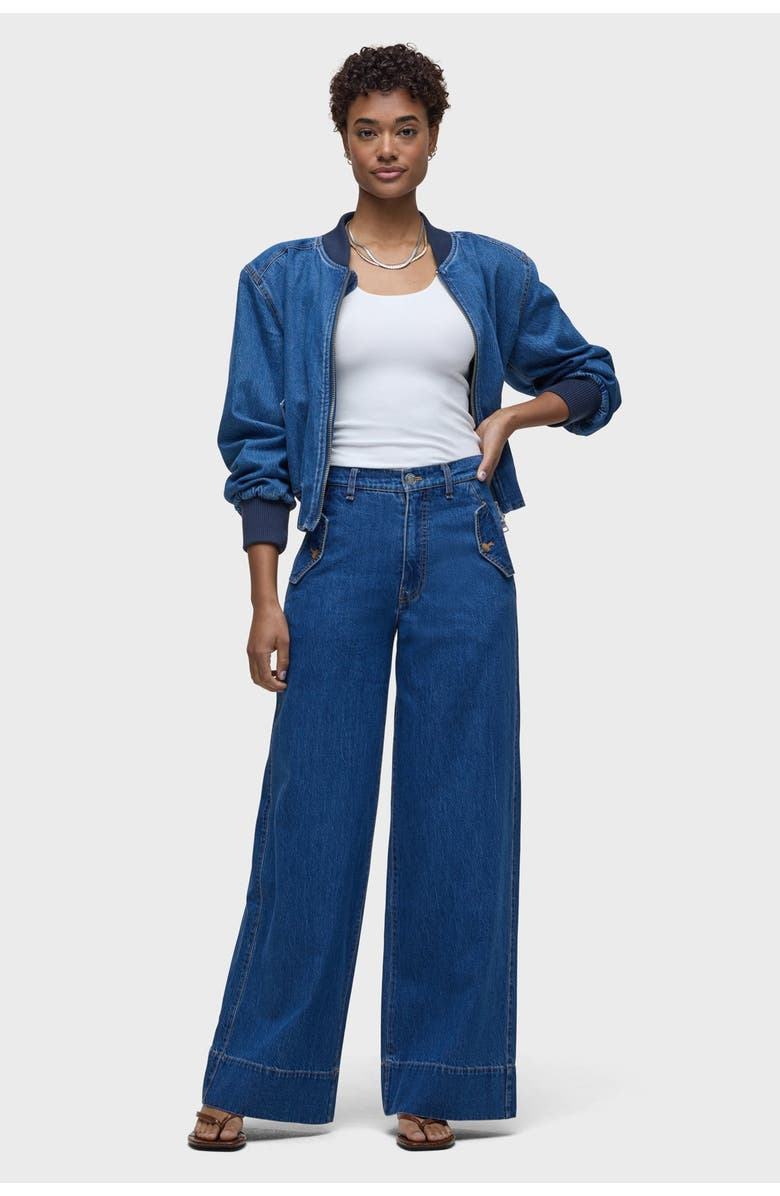 Hudson Jeans James Trouser Wide Leg, Main, color, Lottery