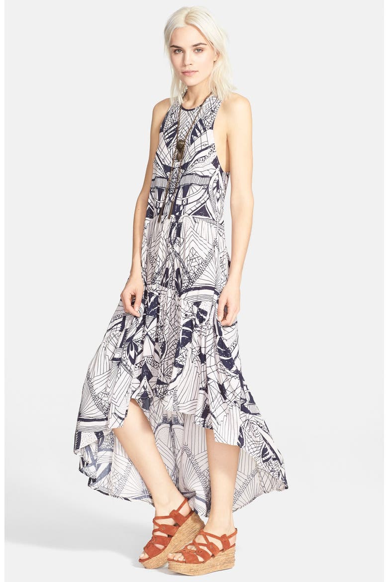'La Mar' Print Dress, Main, color, TEA COMBO